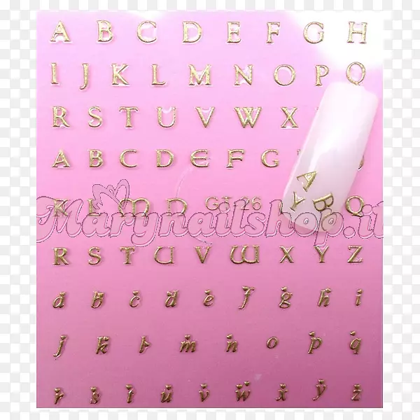 纸粉红m字体-字母