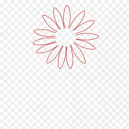 商标线艺术开花植物剪贴画.绘制的非洲菊