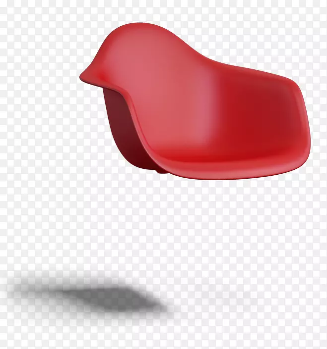 伊姆斯躺椅塑料扶手查尔斯和雷伊姆斯-红色扶手椅