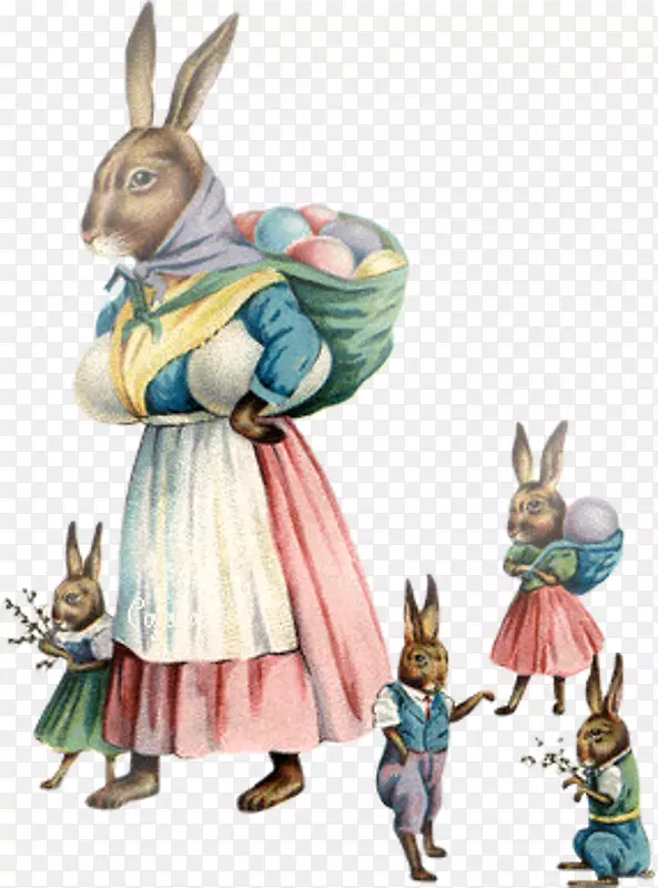 复活节兔子兔夹艺术-复活节年份