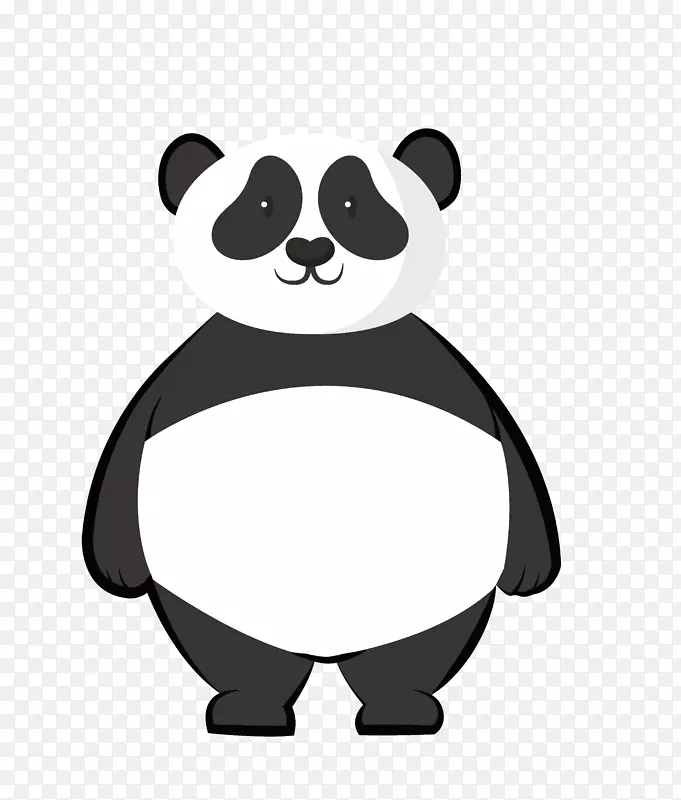 大熊猫画卡通-世界野生基金