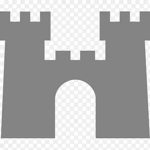 城堡表情符号计算机图标-欧洲城堡
