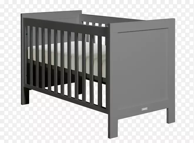 床框婴儿床家具.深灰色