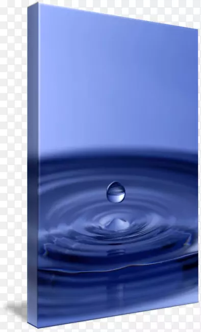 画廊包帆布水-蓝色水滴