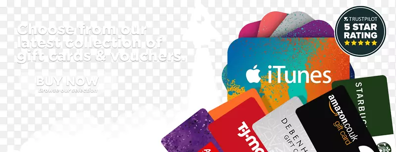 苹果礼品卡iTunes品牌标志-现代礼品卡