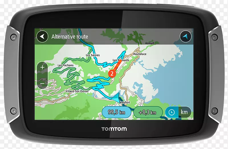 中欧的GPS导航系统TomTom Rider 410摩托车-骑手