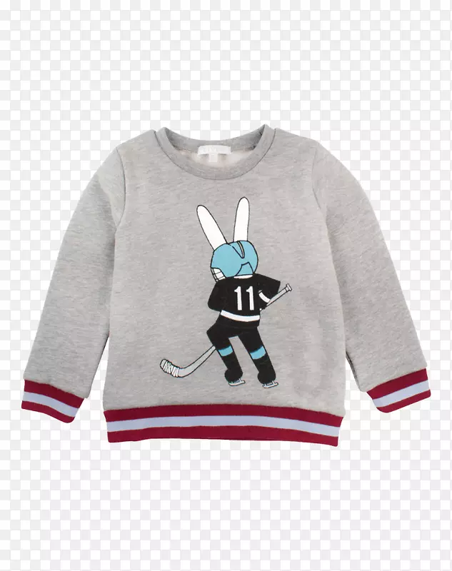 t恤活袖毛衣紧身套装-可爱的兔子