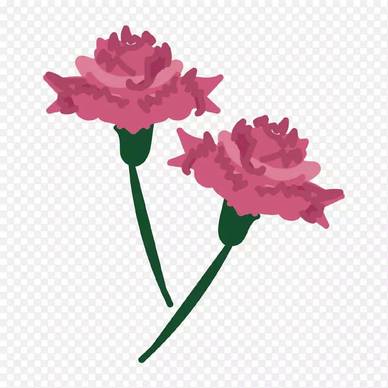 康乃馨花园玫瑰母亲节设计