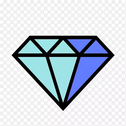 蓝色钻石剪贴画-个人储蓄