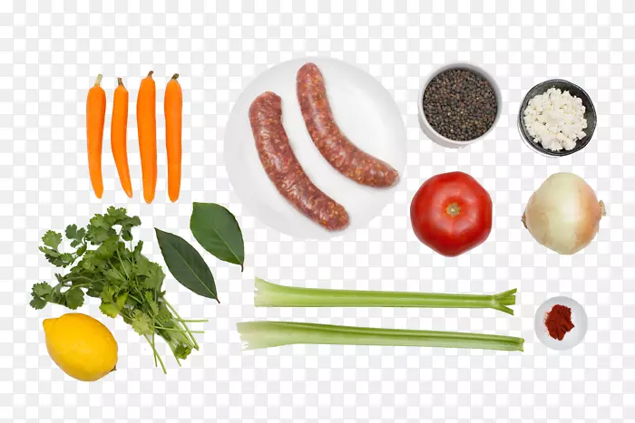 素食菜法国菜香肠蔬菜扁豆小扁豆