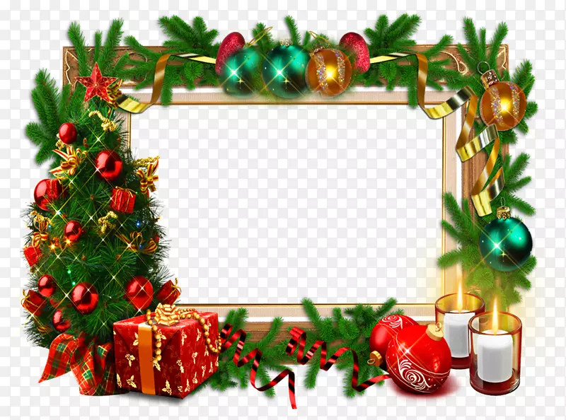 边框，相框，圣诞礼品，剪贴画.活动邀请函