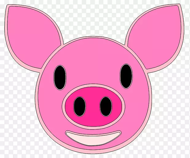 猪鼻夹艺术-小猪头