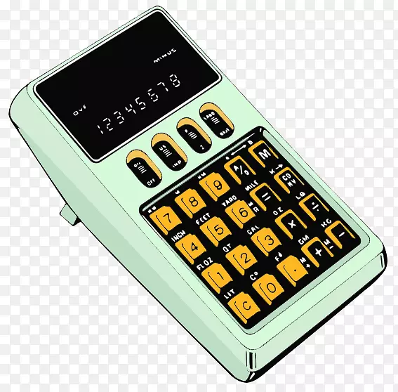 功能电话移动电话数字键盘计算器账单