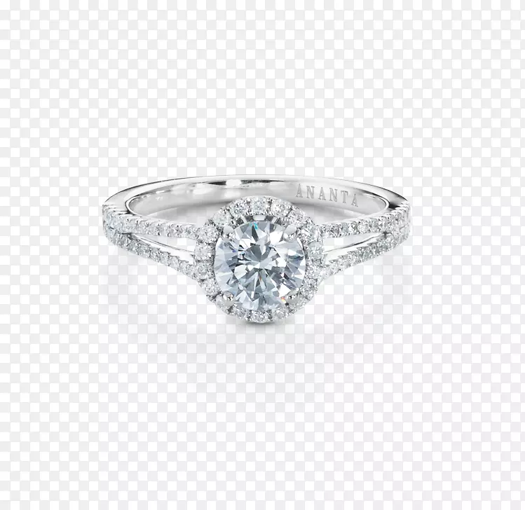 钻石订婚戒指珠宝Solit r-戒指光环