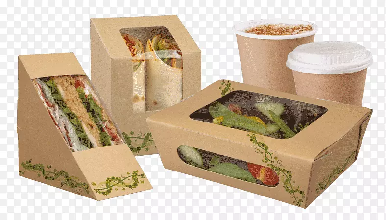纸外带食品包装和标签盒快餐包装