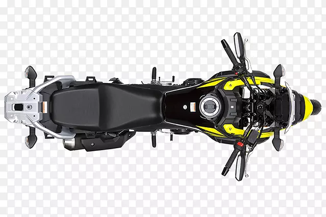 铃木v-Strom 650スズキ·vストローム250汽车摩托车-自行车顶部视图