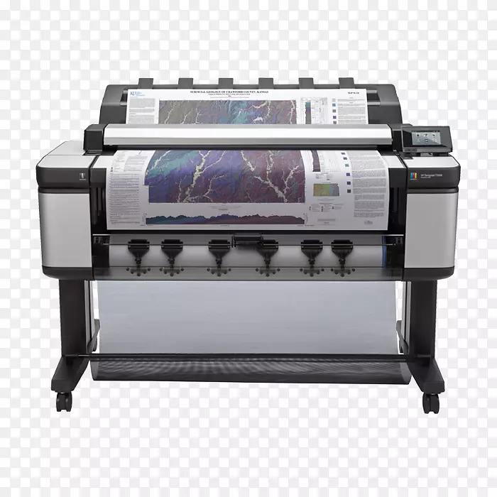 惠普多功能打印机hp设计t 3500 emfp打印机b9e24图像扫描器惠普