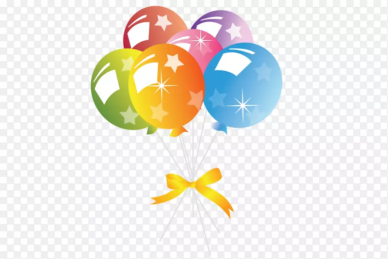 生日蛋糕气球贺卡夹艺术-生日