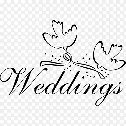 婚礼用花卉工艺剪贴画.婚纱照