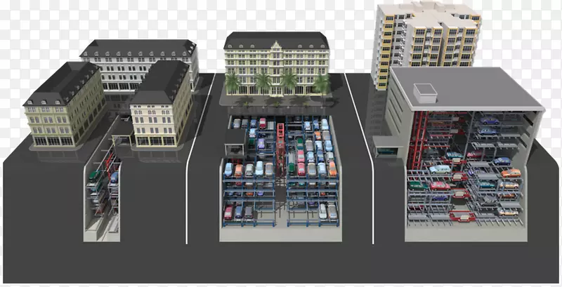 建筑停车场系统车库自动停车系统-城市停车场