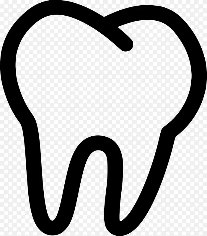 牙仙女人类牙夹艺术-牙齿标志
