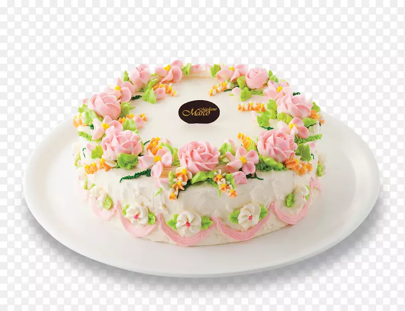 红糖蛋糕装饰皇家糖霜奶油-ิ面包店