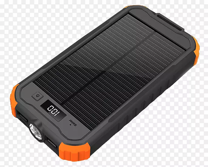 电池充电器ă电动电池黑色笔记本太阳能电池板顶部