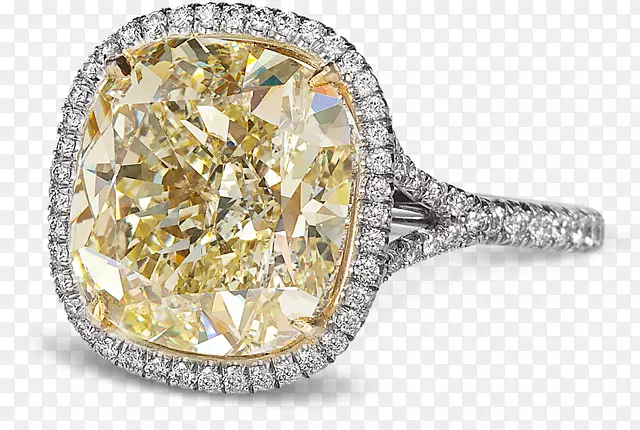 订婚戒指结婚戒指钻石切割光环