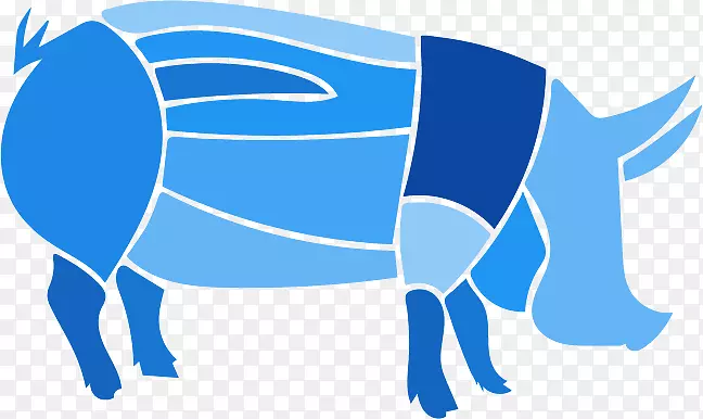 猪牛销售辅助性肉制品业剪贴画.猪肉节