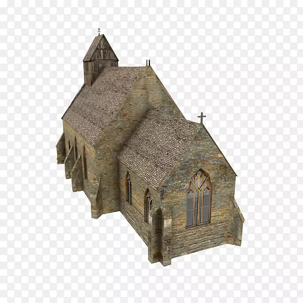 中世纪教堂建筑立面教堂-206