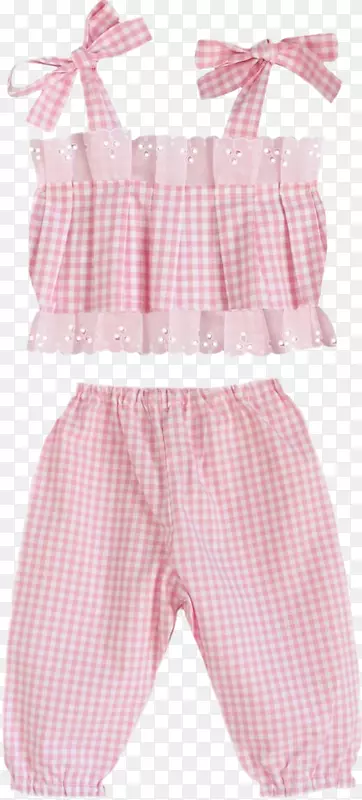 服装褶皱短裤婴儿内裤-粉红粉