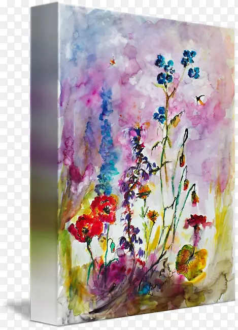 花卉设计水彩画静物摄影现代艺术水彩画