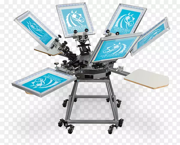 丝网印刷t恤纺织品印刷机.光滑工作台