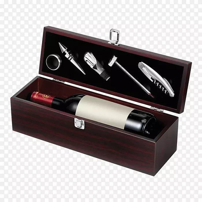 葡萄酒礼品促销商品瓶塞瓶木器工具箱