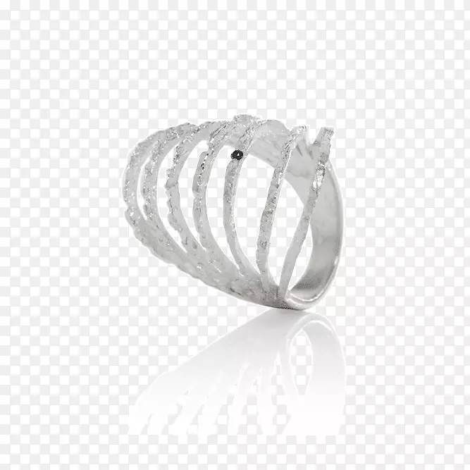 Gu Bj rg珠宝戒指设计的Aurum.曲线戒指