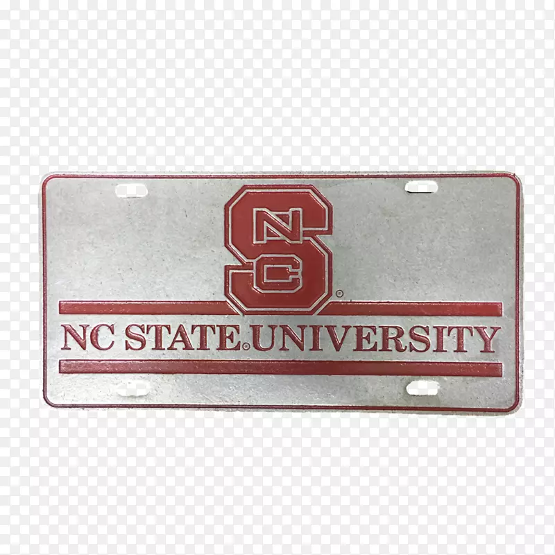 北卡罗莱纳州立大学品牌矩形nc州沃尔夫包足球-封堵车牌