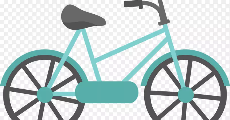 自行车摩托车绘画剪贴画-购物车有一个惊喜