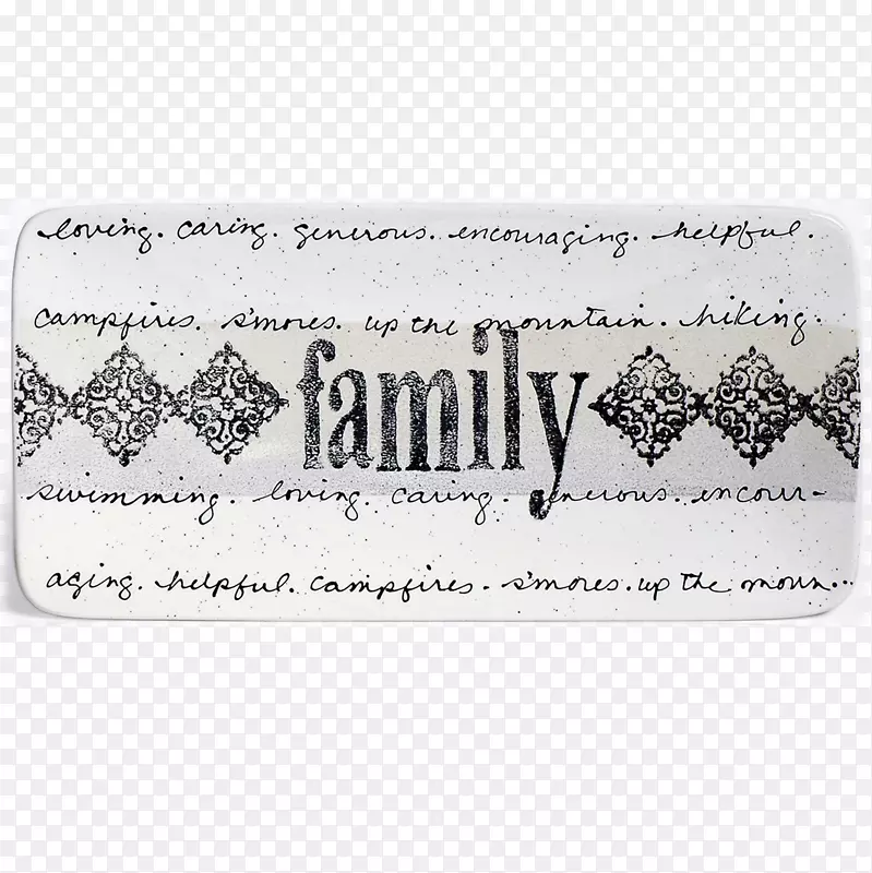 长方形草书字牌及标签家庭字型-家庭