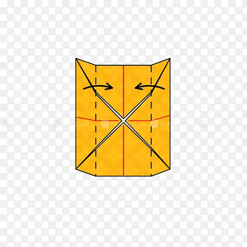 折纸如何-动画黄色图案-折纸纸盒