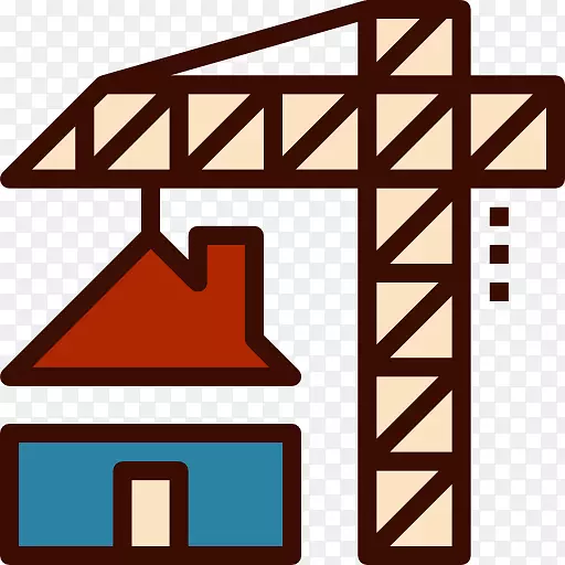 电脑图标住宅建筑