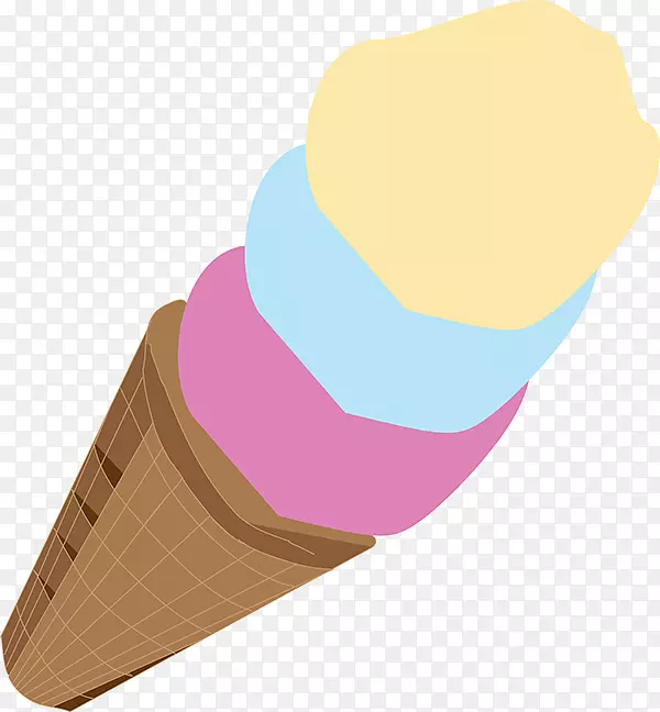 冰淇淋锥铅笔夹艺术设计