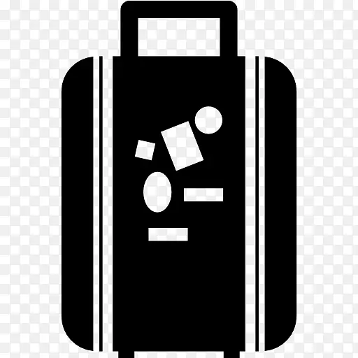 行李电脑图标旅行手提箱旅行