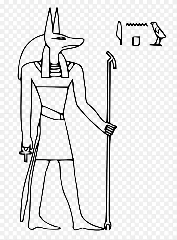 古埃及阿努比埃及象形文字