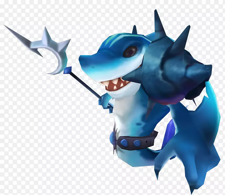 鲨鱼雕像微软天蓝色传说中的生物-鲨鱼