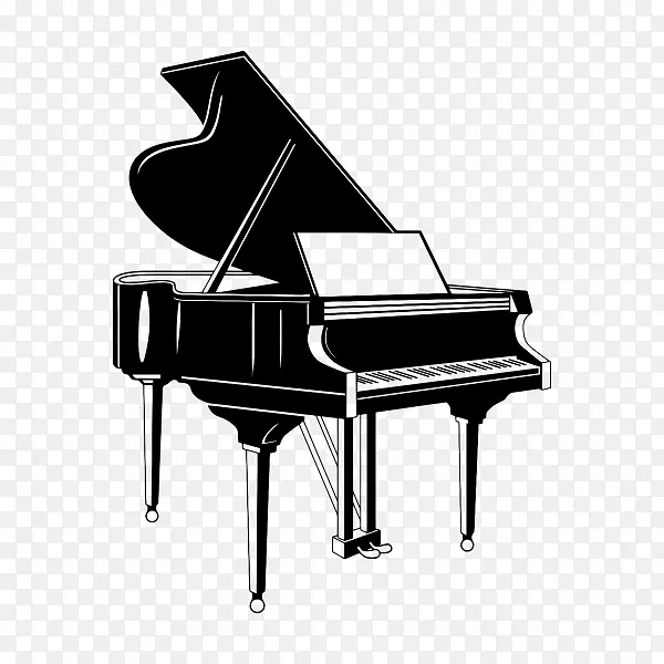 钢琴音符剪辑艺术-钢琴