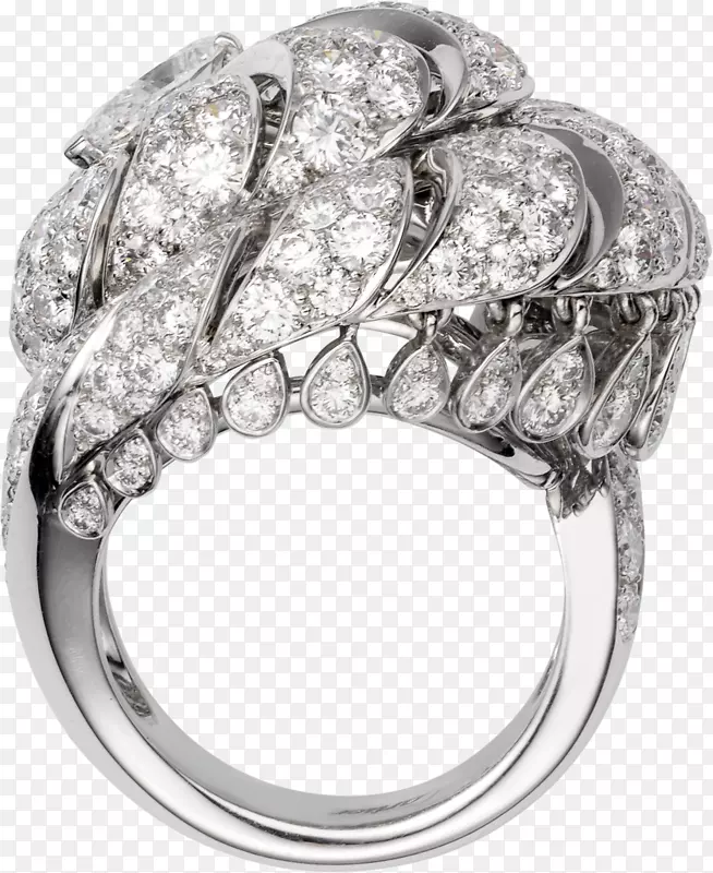 结婚戒指铂卡地亚钻石戒指