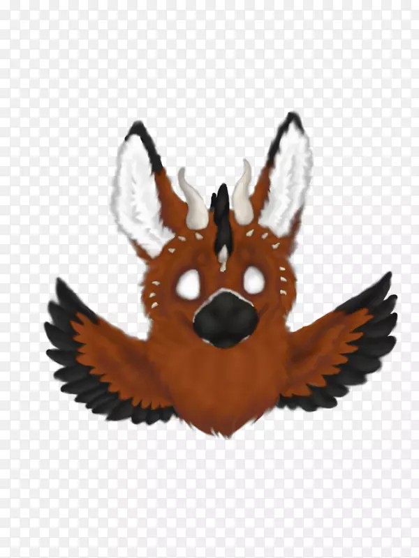 红狐鼻尾毛艺术徽章