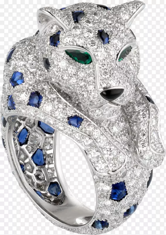 卡地亚订婚戒指祖母绿珠宝戒指
