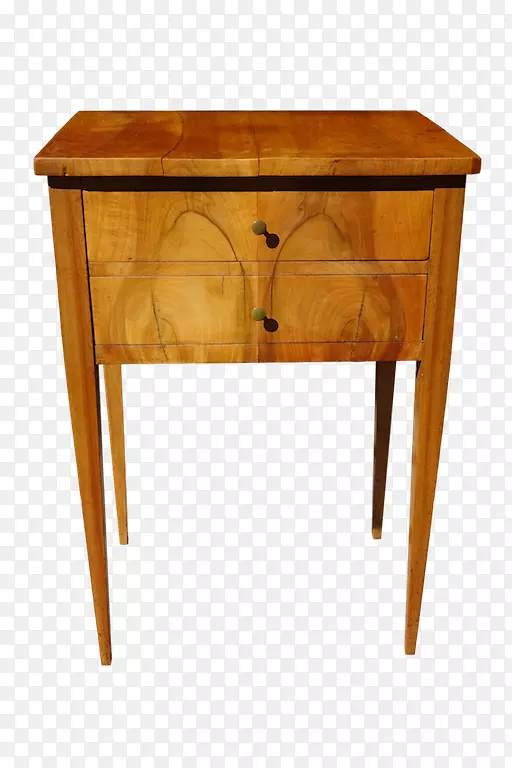 床头柜木头染色古董桌