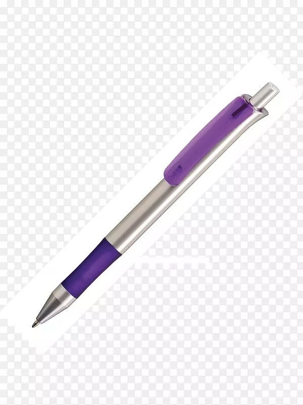 圆珠笔，凝胶笔，钢笔，墨水，紫色和银色